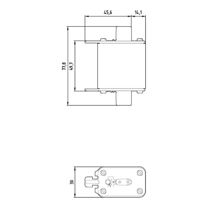 Siemens NH-Sicherungseinsatz 3NA3824-7 Gr.00 80A gL/gG