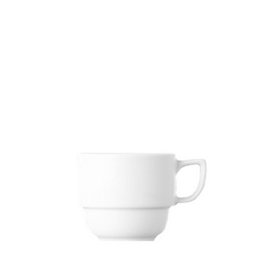 G.BENEDIKT Square Taza Apilable de Porcelana para Té, 18 cl (6.3 cm) (Set de 6)