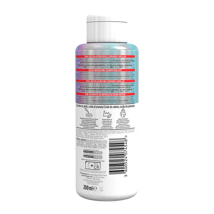 L'Oréal Paris Bond Repair Pre-Champú Regenerador Hidratante para Todo Tipo de Cabello 200 ml