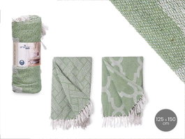Giftdecor Multiuso Jacquard Verde 125 x 150 cm