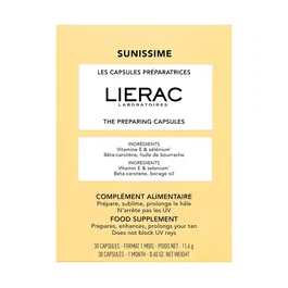 Lierac Sunissime Enhance & Prolong Tan, 30 cápsulas