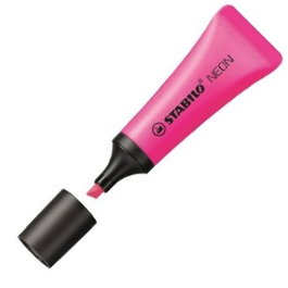 STABILO Marcadores Fluorescentes Neon Magenta Pack de 10