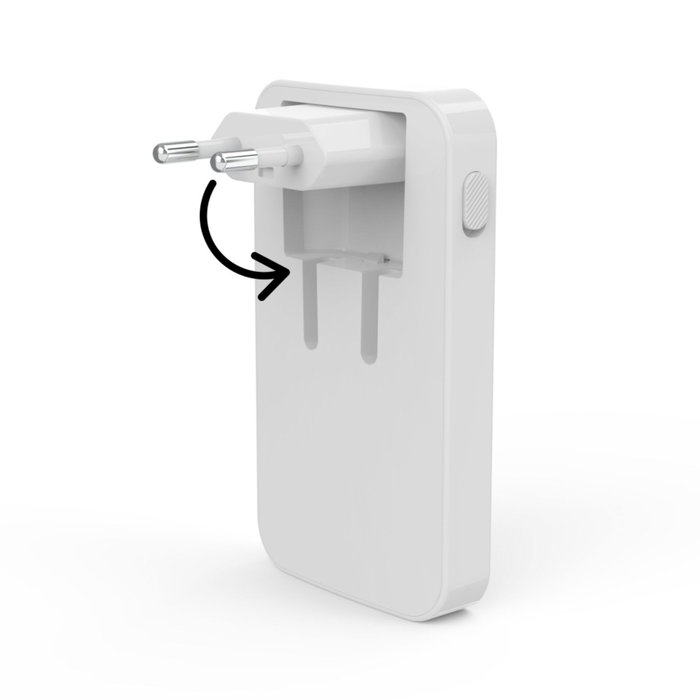 Hama Cargador Mini 65W 2x USB-C + 1x USB-A Blanco Plegable