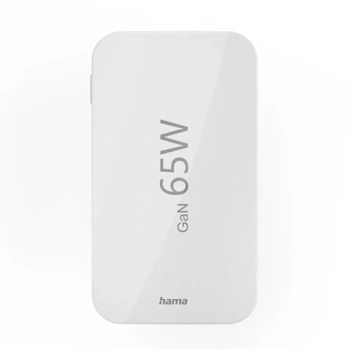 Hama Cargador Mini 65W 2x USB-C + 1x USB-A Blanco Plegable