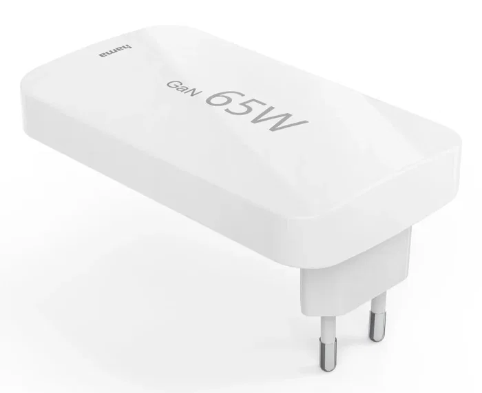 Hama Cargador Mini 65W 2x USB-C + 1x USB-A Blanco Plegable
