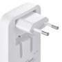 Hama Cargador Mini 65W 2x USB-C + 1x USB-A Blanco Plegable