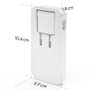 Hama Cargador Mini 65W 2x USB-C + 1x USB-A Blanco Plegable