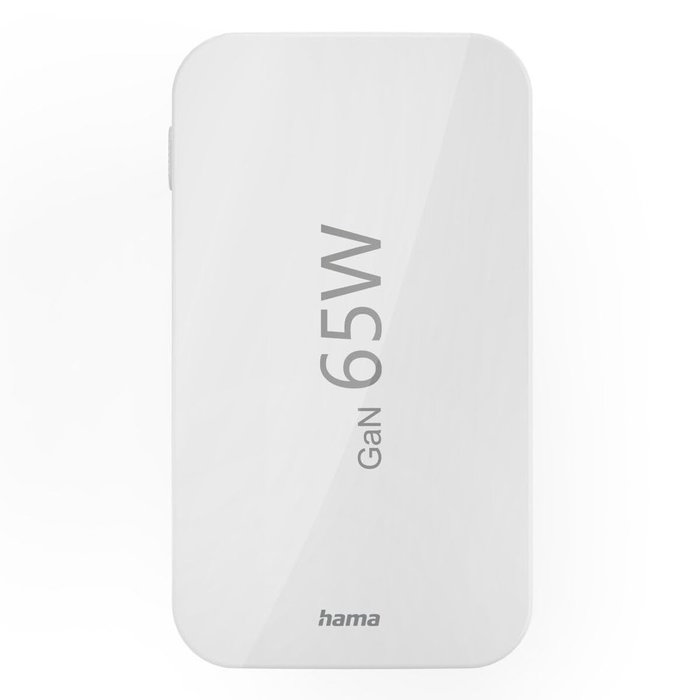 Hama Cargador Mini 65W 2x USB-C + 1x USB-A Blanco Plegable