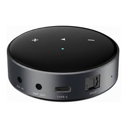 WiiM Mini AirPlay 2 Multiroom Streamer, Receptor Wi-Fi y Bluetooth con Salida Óptica y RCA, Negro