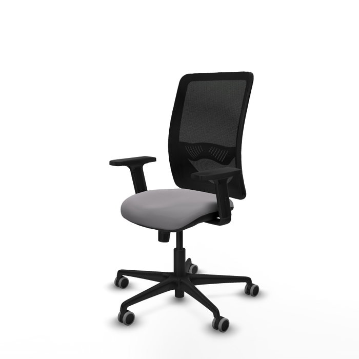 PIQUERAS Y CRESPO Silla de oficina Zulema con Mecanismo Sincro, Gris y Negro PIQUERAS Y CRESPO Silla de oficina Zulema con Mecanismo Sincro, Gris y Negro