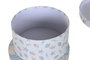 DKD Home Decor Set de 10 Cajas de Almacenaje Redondas Multicolor