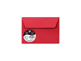 Clairefontaine Pollen Sobres C6 114x162 mm Rojo grosella Pack de 5 unidades