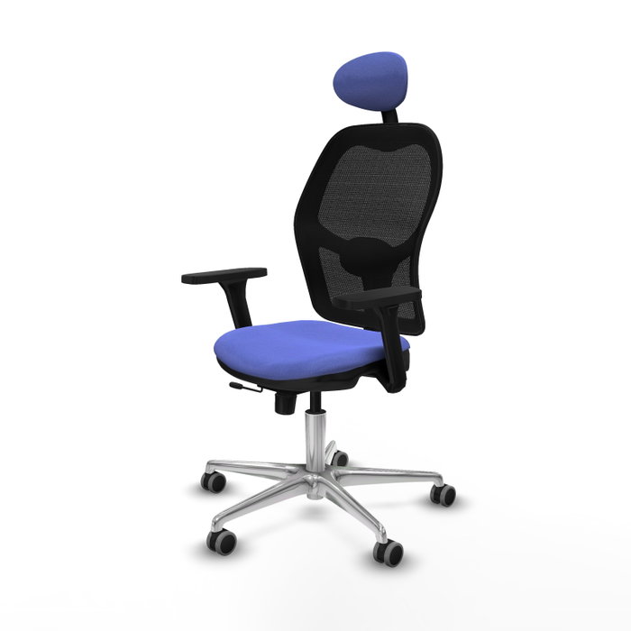 PIQUERAS Y CRESPO Silla de oficina Jorquera Azul claro con mecanismo Sincro/Traslack PIQUERAS Y CRESPO Silla de oficina Jorquera Azul claro con mecanismo Sincro/Traslack