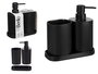 Berilo Set 3 Piezas Baño Plástico Negro 14.5 x 17 x 7.5 cm (Set de 12)