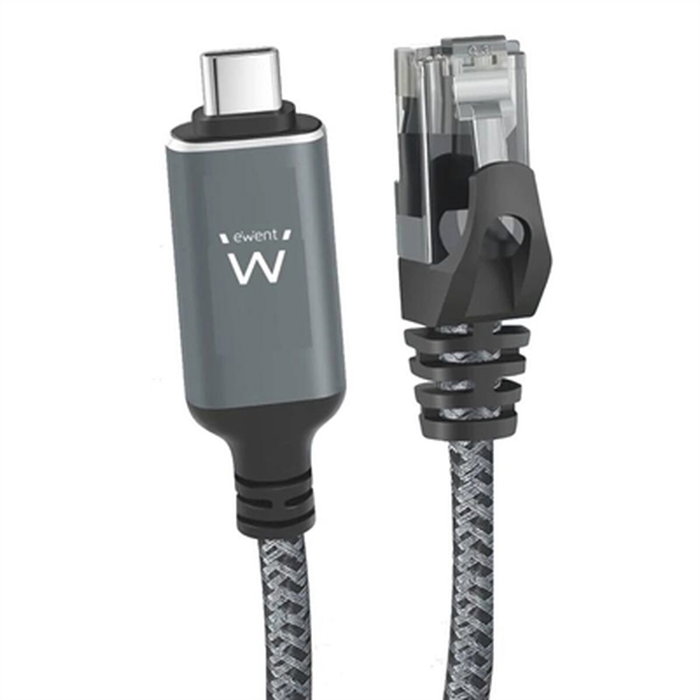 Ewent EC2002 Cable Ethernet USB-C a RJ45 CAT6 de 2m Ewent EC2002 Cable Ethernet USB-C a RJ45 CAT6 de 2m