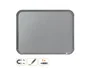 Nobo pizarra blanca línea hogar marco color plata 220x280 mm con rotulador