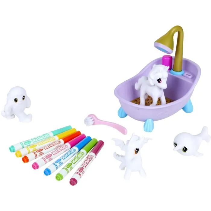 Crayola Peculiar Pets Sanctuary Juego de Animales Fantásticos para Colorear y Lavar, Set con 4 Animales Adorables para Niños a Partir de 3 Años Crayola Peculiar Pets Sanctuary Juego de Animales Fantásticos para Colorear y Lavar, Set con 4 Animales Adorables para Niños a Partir de 3 Años