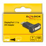 DeLOCK Adaptador DisplayPort 1.1 macho a DVI-D hembra negro