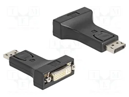 DeLOCK Adaptador DisplayPort 1.1 macho a DVI-D hembra pasivo negro