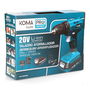 Koma Tools Kit Taladro Atornillador Eléctrico 20V Modelo 20V-AT-K con Batería 2.0Ah, Cargador, Maletín y Accesorios (Brocas, Puntas) 700 RPM, Luz LED