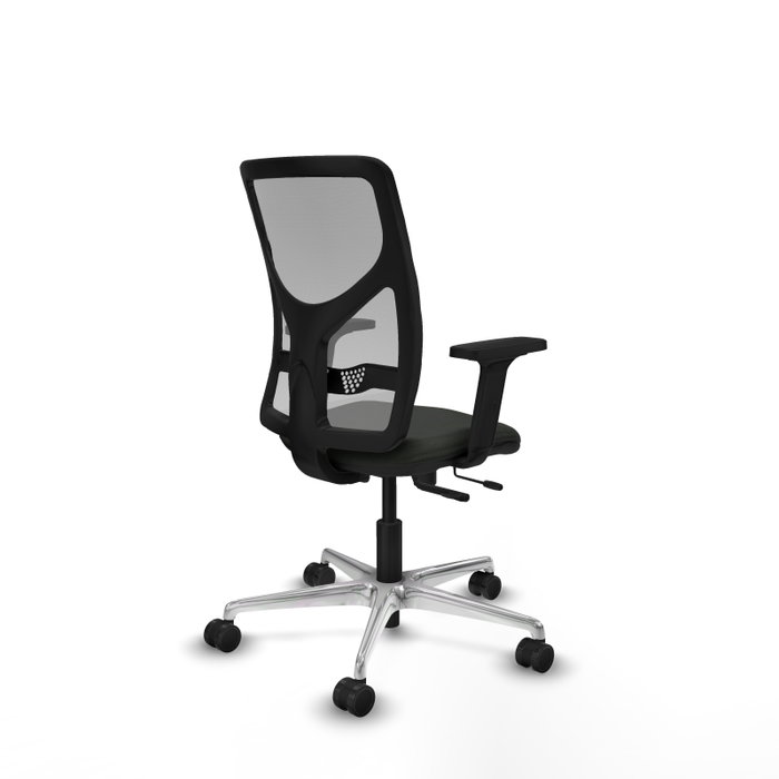 PIQUERAS Y CRESPO Silla de oficina Motilla con mecanismo Sincro/Traslack, Negro y Gris