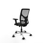 PIQUERAS Y CRESPO Silla de oficina Motilla con mecanismo Sincro/Traslack, Negro y Gris