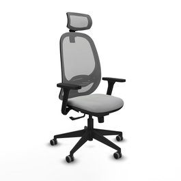 PIQUERAS Y CRESPO Silla de oficina Cilanco Gris con Mecanismo Sincro