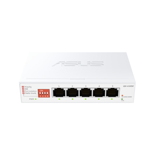 ASUS QG-U1050 Switch No Administrado 5 Puertos 2.5G Ethernet Blanco ASUS QG-U1050 Switch No Administrado 5 Puertos 2.5G Ethernet Blanco