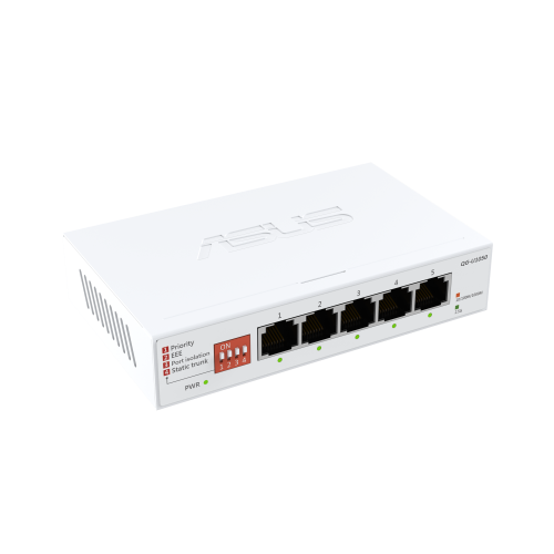 ASUS QG-U1050 Switch No Administrado 5 Puertos 2.5G Ethernet Blanco ASUS QG-U1050 Switch No Administrado 5 Puertos 2.5G Ethernet Blanco