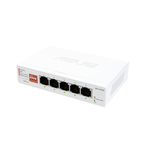 ASUS QG-U1050 Switch No Administrado 5 Puertos 2.5G Ethernet Blanco ASUS QG-U1050 Switch No Administrado 5 Puertos 2.5G Ethernet Blanco