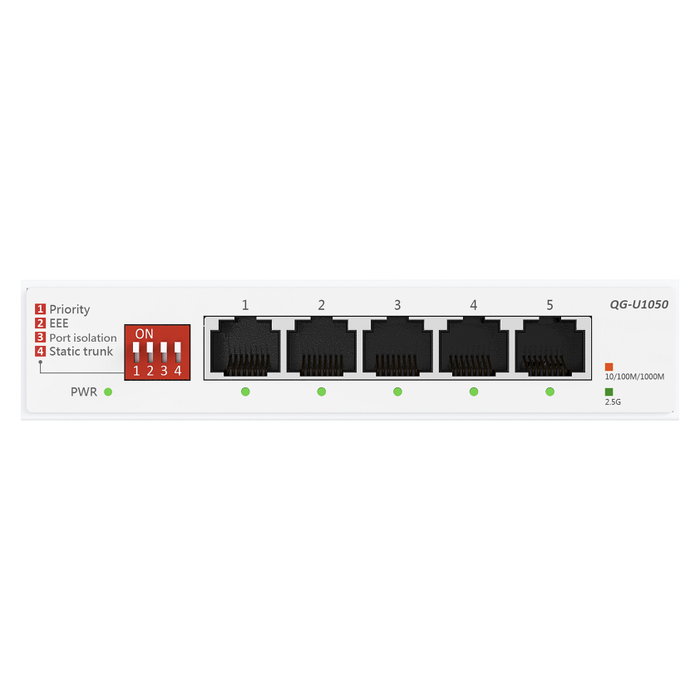 ASUS QG-U1050 Switch No Administrado 5 Puertos 2.5G Ethernet Blanco ASUS QG-U1050 Switch No Administrado 5 Puertos 2.5G Ethernet Blanco