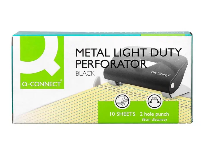 Q-connect Taladrador KF14214 Negro 10 Hojas Q-connect Taladrador KF14214 Negro 10 Hojas