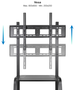 Tooq Coloso Soporte de Suelo con Ruedas para Pantallas 37-100 pulgadas
