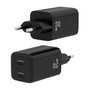Aisens Cargador GaN 65W con 2x USB-C PD3.0 y QC4.0, Negro