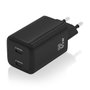 Aisens Cargador GaN 65W con 2x USB-C PD3.0 y QC4.0, Negro