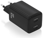 Aisens Cargador GaN 65W con 2x USB-C PD3.0 y QC4.0, Negro