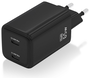 Aisens Cargador GaN 65W con 2x USB-C PD3.0 y QC4.0, Negro