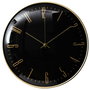 Home Deco Factory Reloj Silencioso Luce d.30 cm con Detalles Dorados para Pared