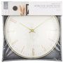 Home Deco Factory Reloj Silencioso Luce d.30 cm con Detalles Dorados para Pared