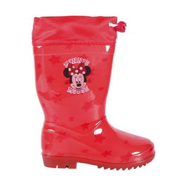 Botas Lluvia Pvc Minnie Rojo