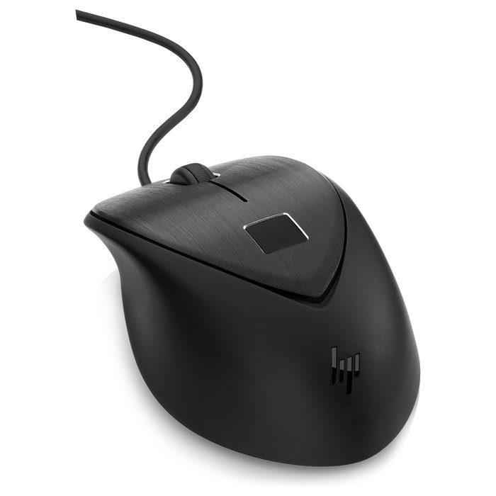 HP Ratón USB con Lector de Huella Digital Negro HP Ratón USB con Lector de Huella Digital Negro
