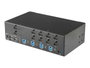 StarTech.com Switch Conmutador KVM de 4 Puertos HDMI 4K de Pantalla Doble