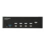 StarTech.com Switch Conmutador KVM de 4 Puertos HDMI 4K de Pantalla Doble