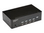 StarTech.com Switch Conmutador KVM de 4 Puertos HDMI 4K de Pantalla Doble
