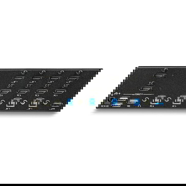 StarTech Switch Conmutador KVM 4 Puertos HDMI 4K 30Hz, KVM Extender HDMI, Montaje en Rack, 3840 x 2160 Pixeles, 4K Ultra HD