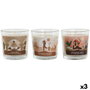 DKD Home Decor Surtido de 3 Velas de Cera de Parafina Yoga, 60 g cada una