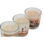 DKD Home Decor Surtido de 3 Velas de Cera de Parafina Yoga, 60 g cada una