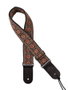 Correa Gaucho Serie Tradicional para Guitarra 50 mm Cuero Rojo y Gris