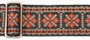 Correa Gaucho Serie Tradicional para Guitarra 50 mm Cuero Rojo y Gris