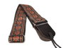 Correa Gaucho Serie Tradicional para Guitarra 50 mm Cuero Rojo y Gris